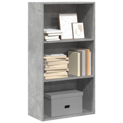 Libreria Grigio Cemento 60x30x114 Cm In Legno Multistrato - Foto 1