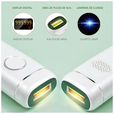 Dam Epilatore A Luce Pulsata  T8 7x4x18 Cm. Colore Bianco - Foto 2