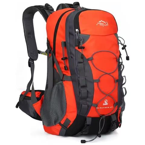 Zaino da Trekking Impermeabile Multiuso 40 Litri 50x32x15 cm Arancione - Foto 1