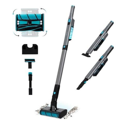 Scoba 2100 Twice Aspirapolvere verticale Batteria Secco Ciclonico Senza sacchetto 210 W Nero, Blu - Foto 1