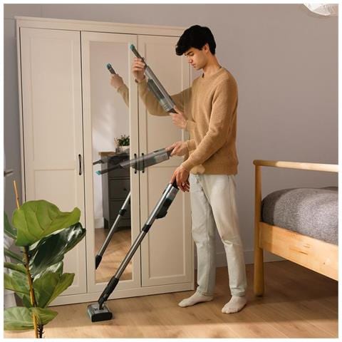 Scoba 2100 Twice Aspirapolvere verticale Batteria Secco Ciclonico Senza sacchetto 210 W Nero, Blu - Foto 9