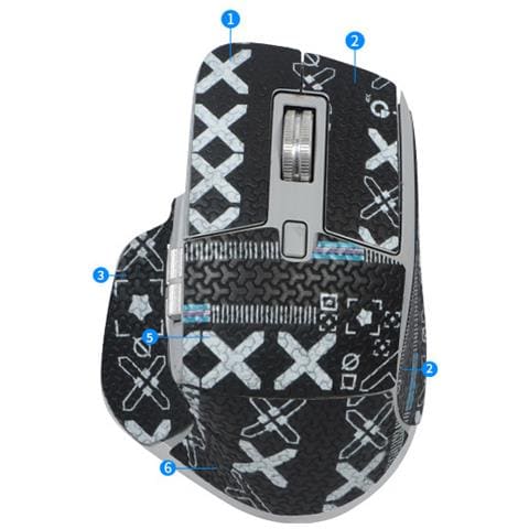 Adesivi Per Mouse Con Presa Migliorata Per Logitech Mx Master 3s Black - Foto 1
