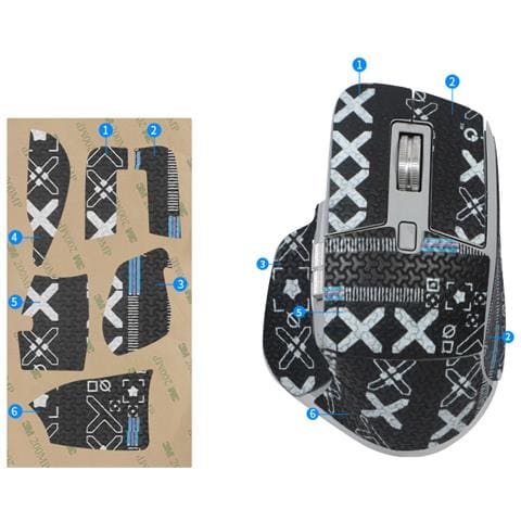Adesivi Per Mouse Con Presa Migliorata Per Logitech Mx Master 3s Black - Foto 2