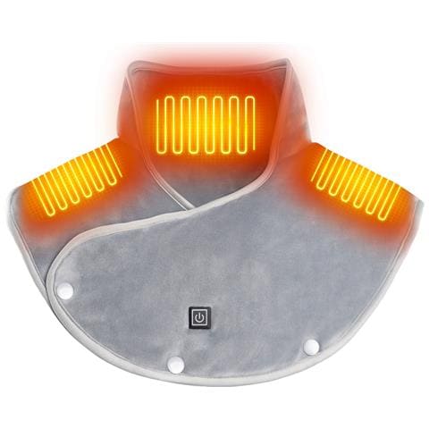 Scalda Collo E Scialle Riscaldabile Ricaricabile - Avvolgimento Elettrico Riscaldante A 3 Zone Grey - Foto 1
