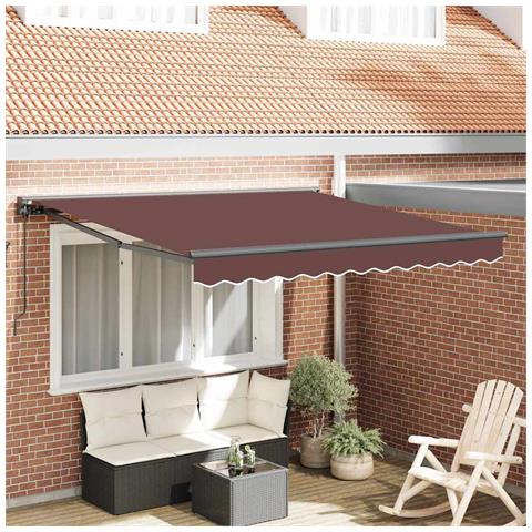 Tenda Retrattile Marrone 300x250 cm Tessuto - Foto 2