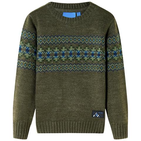 Maglione per Bambini Lavorato a Maglia Cachi 104 - Foto 1