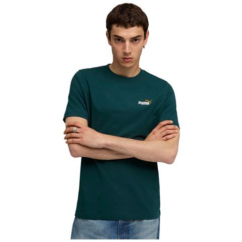 Ess 2 Color Small No. 1 Logo Tee 68471775, Uomini, Verde, Xs - Foto 1