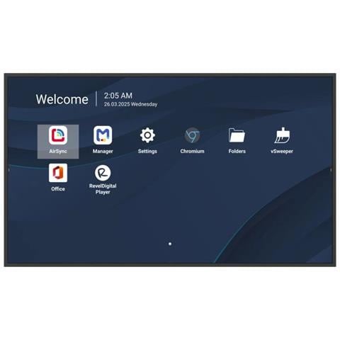 CDE4314-2C visualizzatore di messaggi Pannello piatto per segnaletica digitale 109,2 cm (43") LCD Wi-Fi 500 cd /m² 4K Ultra HD Nero Processore integrato Android 14 24/7 - Foto 1
