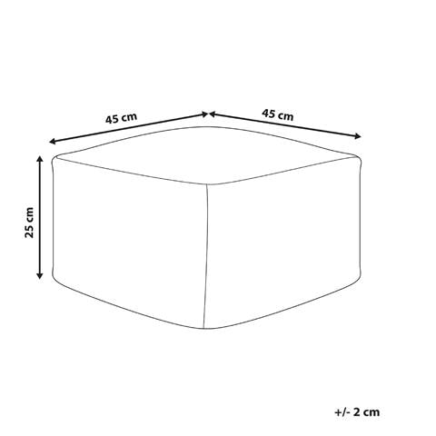 Pouf Lutz Cotone Grigio - Foto 8