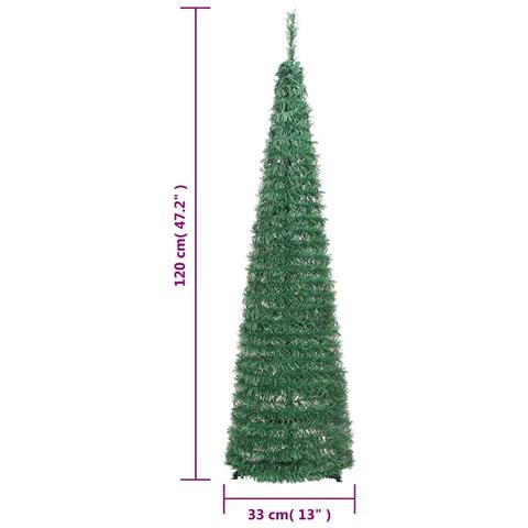 Albero di Natale Artificiale Pop-up con 50 LED Verde 120 cm - Foto 9