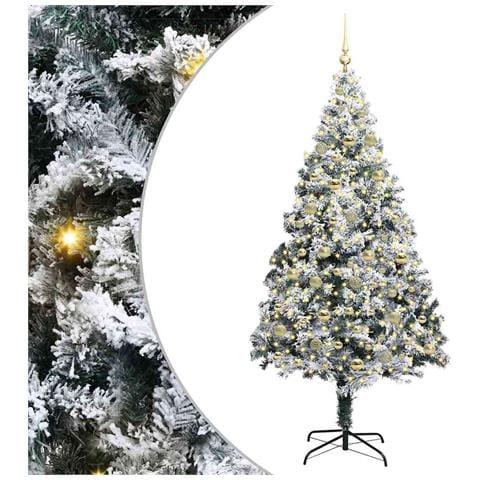 Albero di Natale artificiale con 300 LED Bianco 210 cm - Foto 1