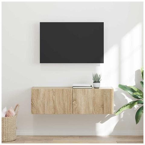 Mobile TV da parete Sonoma 60 x 31 x 29.5 cm Legno multistrato - Foto 2