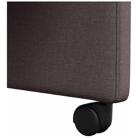 Sedie da Pranzo con Ruote 2 pcs Marrone scuro 58 x 65 x 94 cm - Foto 9