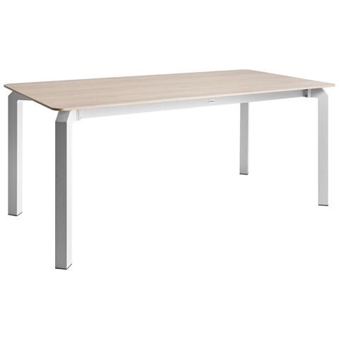 Tavolo Da Pranzo Da Giardino Feletto 180 Cm 90 Cm Pietra Effetto Travertino - Foto 2
