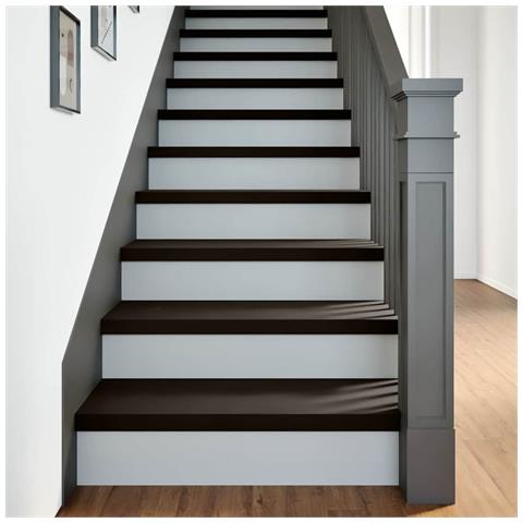 Gradini 2 pz Marrone Scuro 80x30x2 cm Legno Massello Rovere - Foto 2