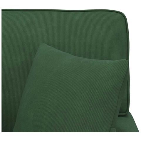 Chaise Longe con Gonna 3 pcs Verde Giungla Tessuto in Cords - Foto 9