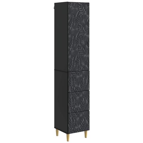 Set di armadi 2 pcs Nero 33 x 34,5 x 90 cm Legno ingegnerizzato - Foto 1
