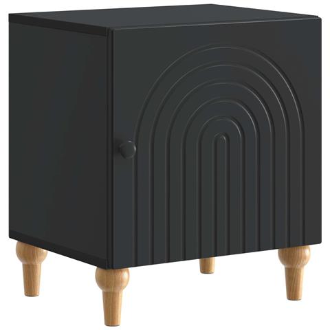 Armadio da Notte Nero 43 x 34,5 x 50 cm Legno ingegnerizzato - Foto 1