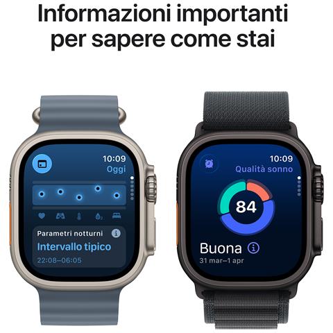 Watch Ultra 3 GPS + Cellular 49mm Cassa Titanio Nero con Loop in maglia Milanese Titanio Nero - Small - Foto 9