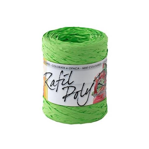 "pz. 1 Rocca 200mx5mm di nastroppl "Rafia" - verde 6802-10 - Foto 1
