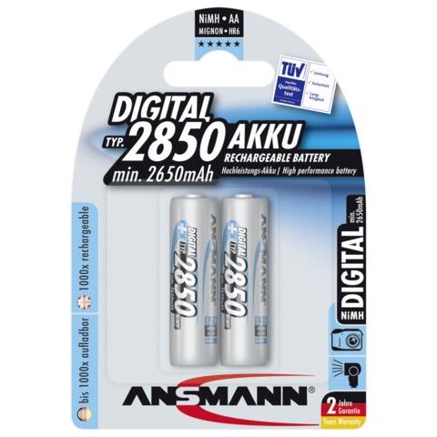 Confezione 2 Batterie Ricaricabili AA Nimh 2850 Mah - Foto 4