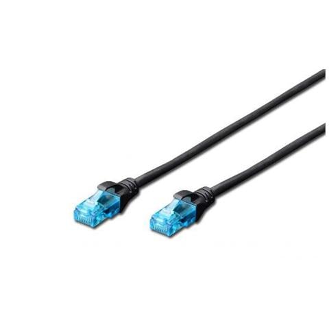 Cavo Rete Utp Cat. 5E Non Schermato - Lunghezza Mt. 5 - Colore Nero - Foto 1