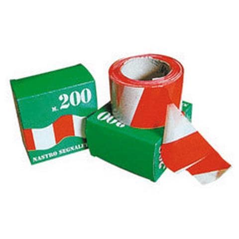 Nastro Segn. Bianco / Rosso M. 200 - Foto 1