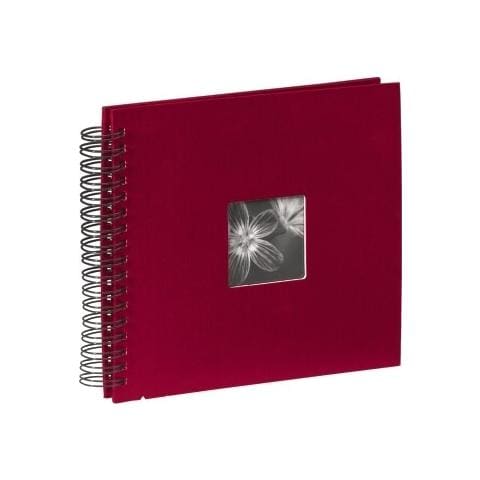 Fine Art spirale bordeaux 28x24 50 pagine nere 90149 - Foto 2