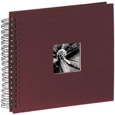 Fine Art spirale bordeaux 28x24 50 pagine nere 90149 - Foto 1