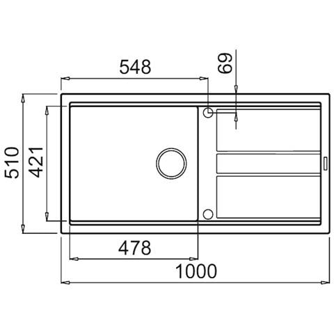 LAV. BEST 480 100x51 1VG FULL BLACK 40 FULL BLACK - Foto 2