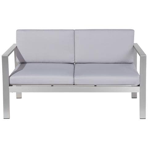 Divano A 2 Posti In Alluminio Con Cuscini Grigio Chiaro Salerno - Foto 29