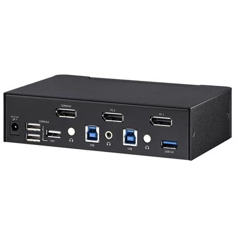 Startech. Com Switch Kvm Displayport a 2 Porte, 4K 60Hz, Kvm Displayport 1.2 USB 3.0, Audio Analogico e Digitale - Foto 2