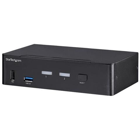 Startech. Com Switch Kvm Displayport a 2 Porte, 4K 60Hz, Kvm Displayport 1.2 USB 3.0, Audio Analogico e Digitale - Foto 1