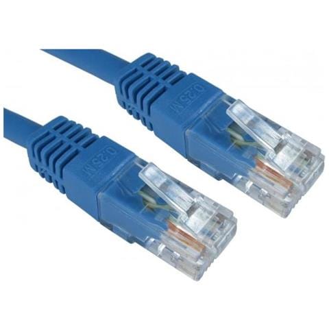 Ert-602 Blue Cavo Di Rete 2 M Cat6 U / utp [ utp] Blu (rj45 [ m] To Rj45 [ m] Cat6 2m Blue Oem Moulded Boot Copper Utp Network Cable)  - Foto 1