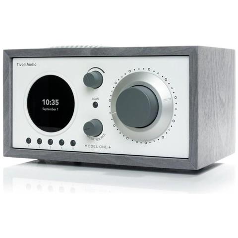 Radio One+ DAB /DAB+ /FM Bluetooth Ingresso Ausiliario Orologio Allarme Schermo LED Colore Grigio / Bianco - Foto 1