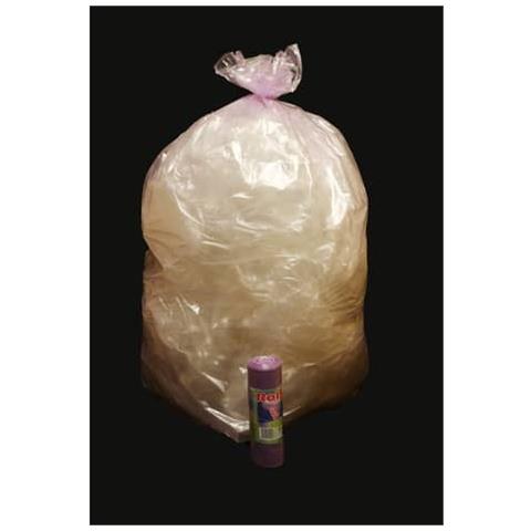 Sacchi Immondizia In Polietilene Rigenerato Capacità 97 L Viola Trasp Rotolo Da 10 Pz. - 10468 - Foto 1