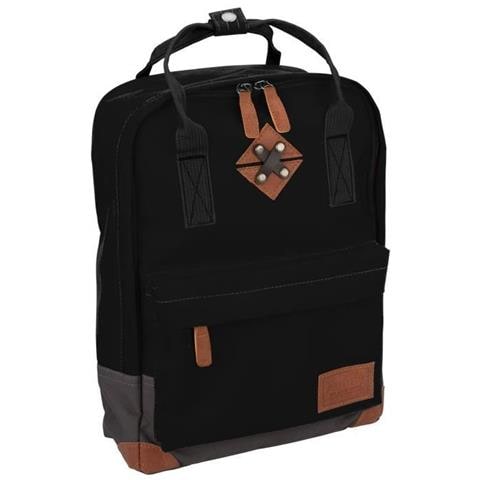 Zaino Piccolo In Poliestere 300t - Fodera 100% Poliestere - Dimensioni 24 X 10 X 33 Cm - Nero - Foto 1