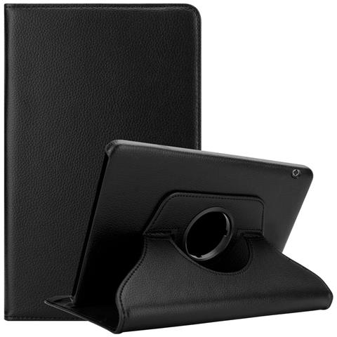 Cadorabo Custodia Per Tablet Compatibile Con Huawei Mediapad T5 10 (10.1"" Zoll) In Nero Sambuco - Coperchio Protettivo Senza Auto Wake Up, Con Funzione Stand E Chiusura A Fascia Elastica - Foto 1
