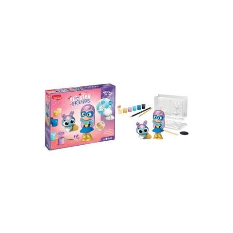 Creativ Gips-set Plaster Friends ""super"" Fr Kinder Ab 5 Jahre, 2 Gipsfiguren Gieen & Anmalen, - 1 Stck (907219) - Foto 1