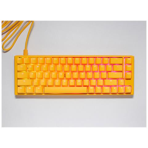 Tastiera Cablato DKON2167ST-RUSPDYDYY (Layout Inglese US) Colore Giallo - Foto 7