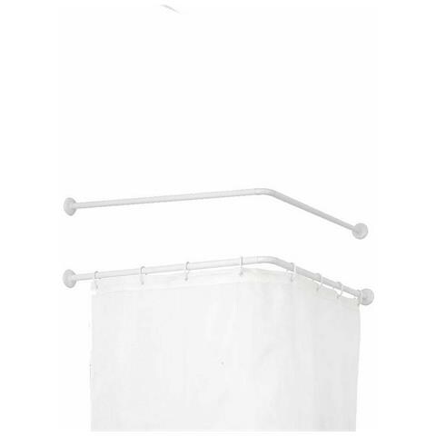 Bastone Per Tende Di Doccia Bianco Alluminio 80 Cm (24 Unità) - Foto 3
