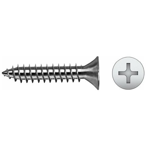 Scatola A Viti 1000 Unidades 3,5 X 9,5 Mm 3,5 X 95 Mm Vite Per Lamiera Zincato Svasata - Foto 1