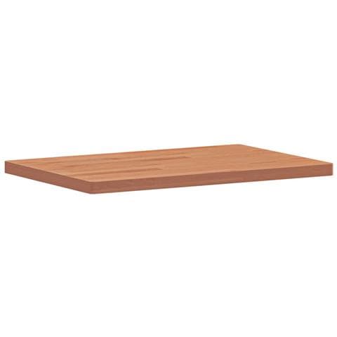 Piano Tavolo 60x40x2,5cm Rettangolare Legno Massello Di Faggio - Foto 3