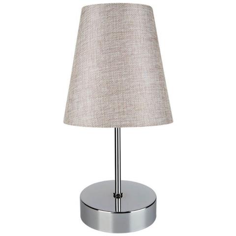 Lampada Da Tavolo Estelya Az1068 Cromo Beige - Foto 1