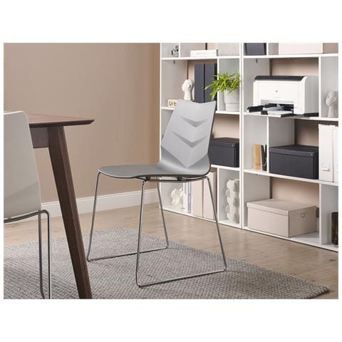 Set Di 4 Sedie Da Pranzo Grigio Scuro Hartley - Foto 1