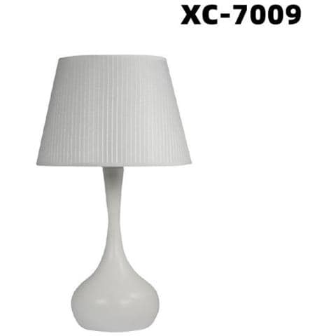 Trade Shop - Lampada Da Tavolo Scrivania Con Base Sferica Bianca E27 Design Moderno Xc-7009 - Foto 1