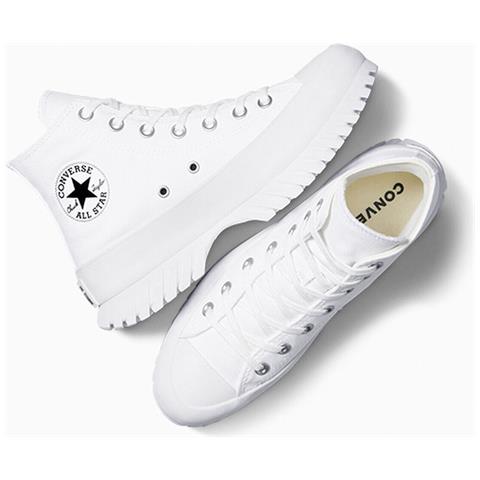 Chuck Taylor All-star Lugged 2.0 Hi A00871c, Unisex, Bianca, 37.5 - Foto 2