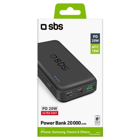 TTBB20000PD20K batteria portatile Polimeri di litio (LiPo) 20000 mAh Nero - Foto 4