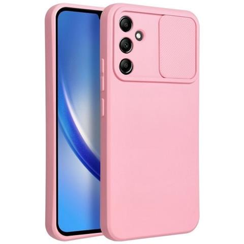 Custodia Tpu Silicone Slide Cover Case Con Protezione Fotocamere Per Samsung Galaxy A15 4g - 5g Pink - Foto 1
