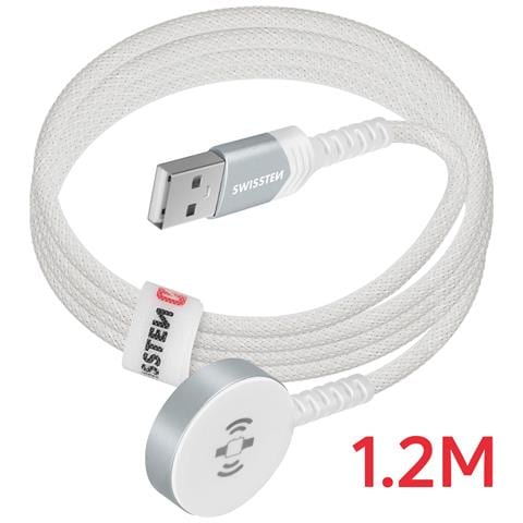 Caricabatterie Magnetico Per Apple Watch Connettore Usb Cavo 1,2m, Bianco - Foto 2
